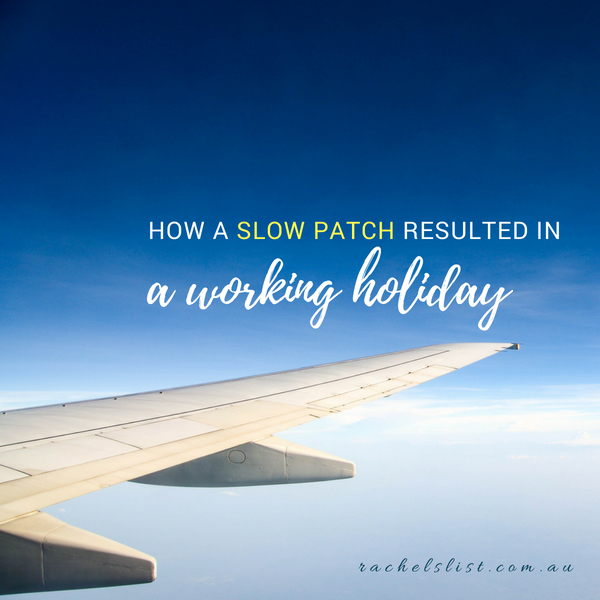 MEMBER POST: How a quiet patch resulted in a working holiday