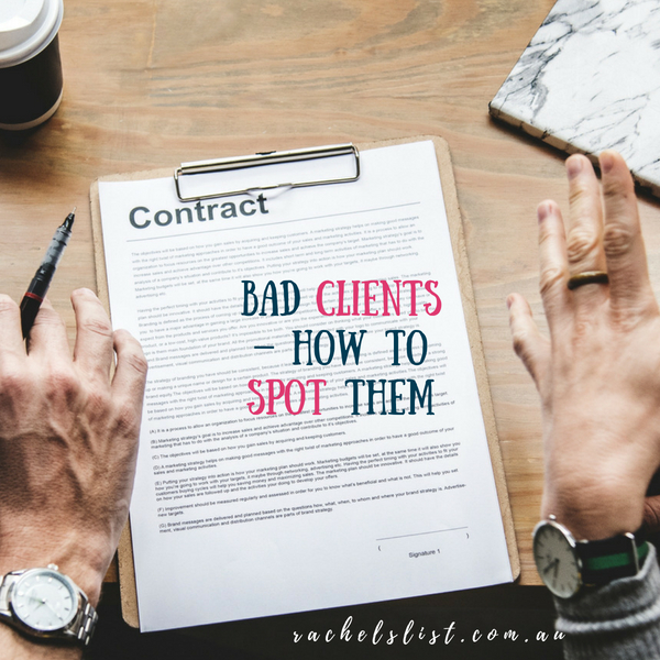 Bad clients – how to spot them