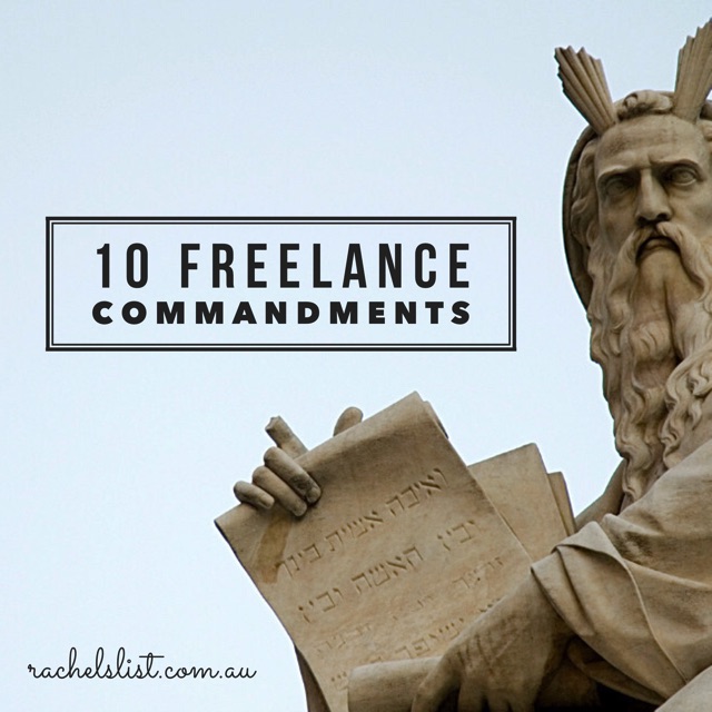 10 freelance commandments