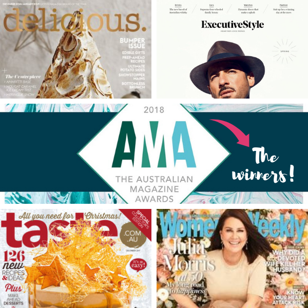 Delicious cleans up at the Australian Magazine Awards 2018