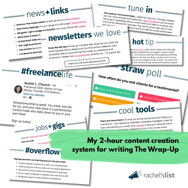 My 2-hour newsletter writing process for The Wrap-Up